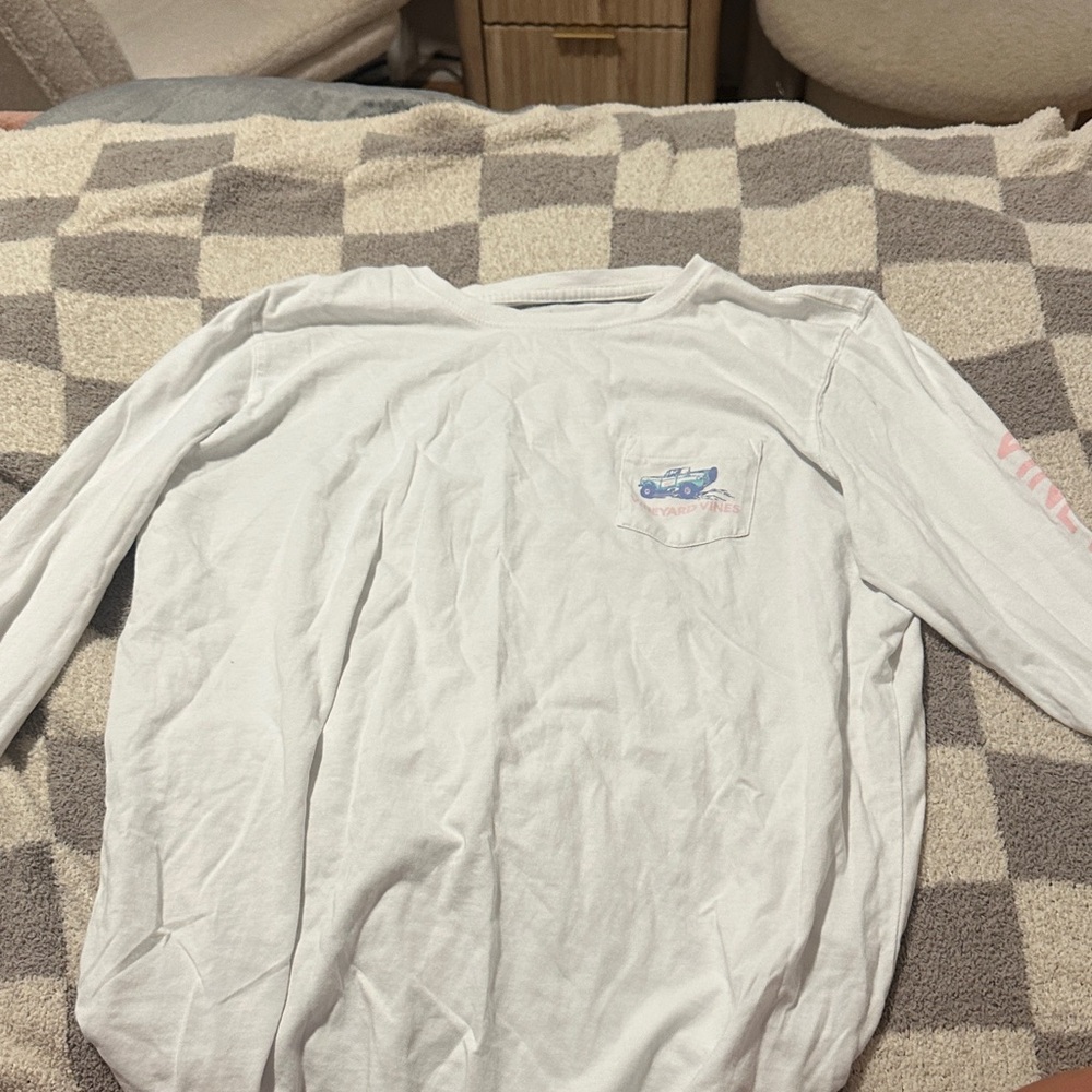 Vineyard Vines White Long Sleeve Tee